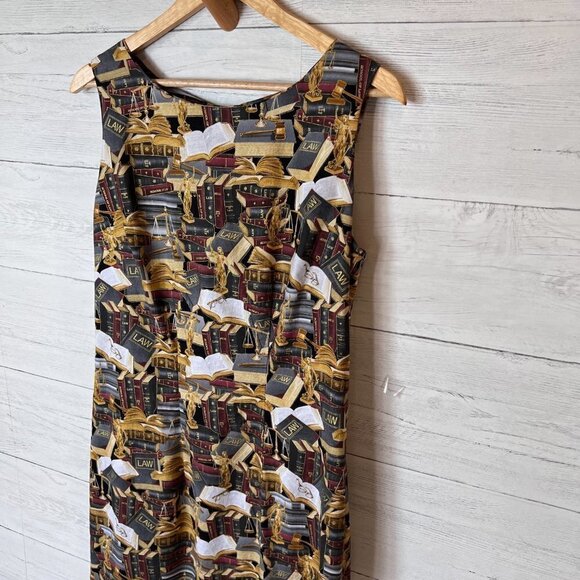 Dress Womens Size 14-16 Homemade Law & Justice Novelty Sheath True Crime - Picture 2 of 12